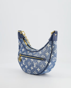 Louis Vuitton Navy Denim Monogram Loop Baguette Bag