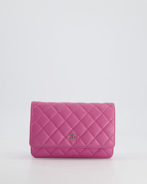 Chanel Lilac Quilted Wallet on Chain Bag in Lambskin Leather with Silver Hardware