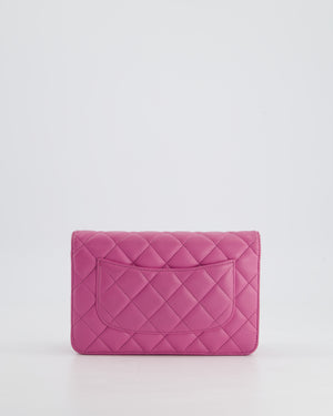 Chanel Lilac Quilted Wallet on Chain Bag in Lambskin Leather with Silver Hardware