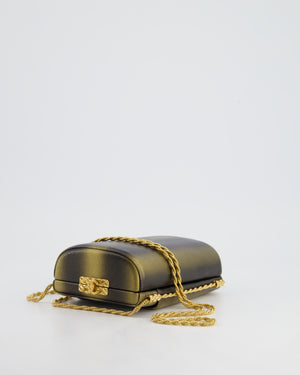 *COLLECTOR'S PIECE* Chanel Gold, Black & Bronze Ombré Vanity Case Bag in Calfskin Leather with Gold Hardware