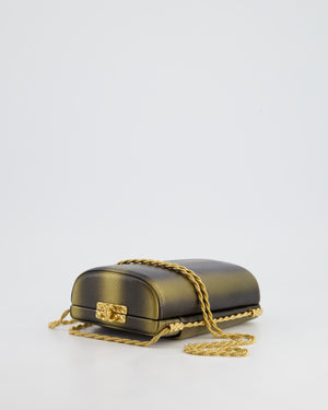 *COLLECTOR'S PIECE* Chanel Gold, Black & Bronze Ombré Vanity Case Bag in Calfskin Leather with Gold Hardware