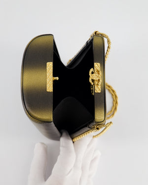 *COLLECTOR'S PIECE* Chanel Gold, Black & Bronze Ombré Vanity Case Bag in Calfskin Leather with Gold Hardware