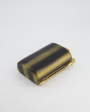 *COLLECTOR'S PIECE* Chanel Gold, Black & Bronze Ombré Vanity Case Bag in Calfskin Leather with Gold Hardware