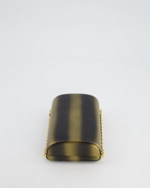 *COLLECTOR'S PIECE* Chanel Gold, Black & Bronze Ombré Vanity Case Bag in Calfskin Leather with Gold Hardware