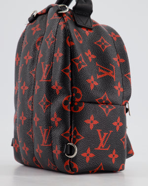 *LIMITED EDITION* Louis Vuitton Infrarouge Palm Springs Mini Backpack in Monogram Canvas with Silver Hardware