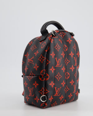 *LIMITED EDITION* Louis Vuitton Infrarouge Palm Springs Mini Backpack in Monogram Canvas with Silver Hardware