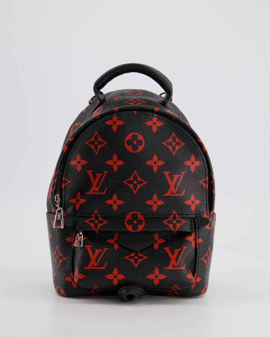 *LIMITED EDITION* Louis Vuitton Infrarouge Palm Springs Mini Backpack in Monogram Canvas with Silver Hardware