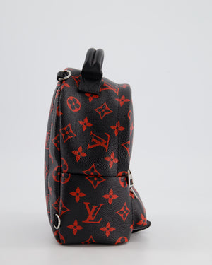 *LIMITED EDITION* Louis Vuitton Infrarouge Palm Springs Mini Backpack in Monogram Canvas with Silver Hardware