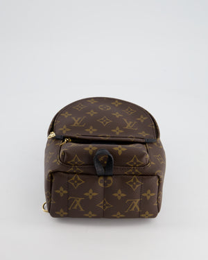 Louis Vuitton Brown Mini Palm Springs Backpack with Gold Hardware