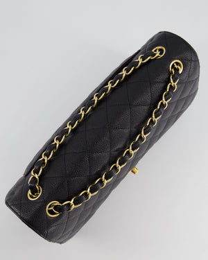 *HOT* Chanel Black Jumbo Classic Double Flap Bag in Caviar Leather with Gold Hardware RRP £9,980