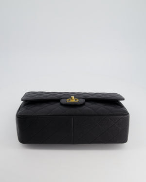 *HOT* Chanel Black Jumbo Classic Double Flap Bag in Caviar Leather with Gold Hardware RRP £9,980