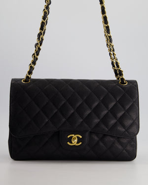 *HOT* Chanel Black Jumbo Classic Double Flap Bag in Caviar Leather with Gold Hardware RRP £9,980