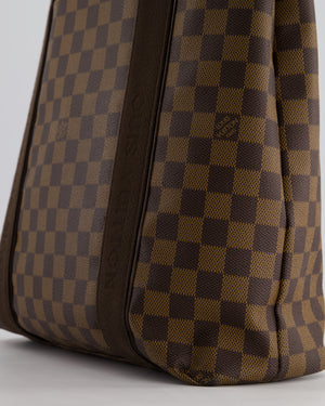 Louis Vuitton 2008 Cabas Beaubourg Tote Bag in Brown Damier Ebene and Gold Hardware