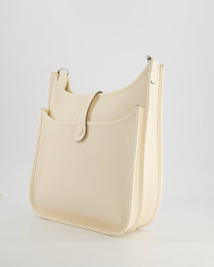 *HOT* Hermès Evelyne III 29cm Bag in Nata Clemence Leather with Palladium Hardware