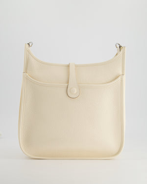 *HOT* Hermès Evelyne III 29cm Bag in Nata Clemence Leather with Palladium Hardware