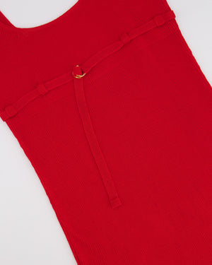 Jacquemus Red La Robe Maille Maxi Dress Size FR 36 (UK 8)