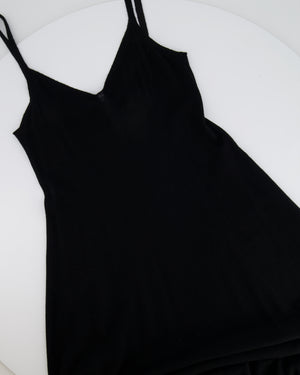 Loewe Black Ruffle Knit Convertible Midi Dress Size XS (UK 6) RRP £1,200