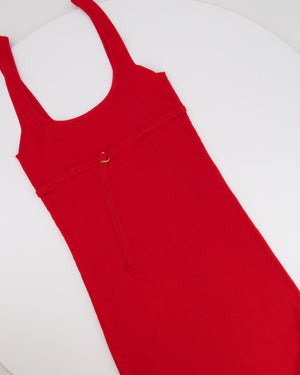 Jacquemus Red La Robe Maille Maxi Dress Size FR 36 (UK 8)