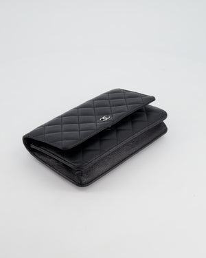 Chanel Black Wallet on Chain in Caviar with Silver Hardware