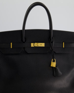 *RARE* Hermes Birkin 40cm in Black Ardennes Leather with Gold Hardware