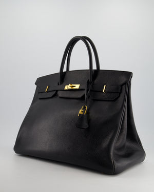 *RARE* Hermes Birkin 40cm in Black Ardennes Leather with Gold Hardware