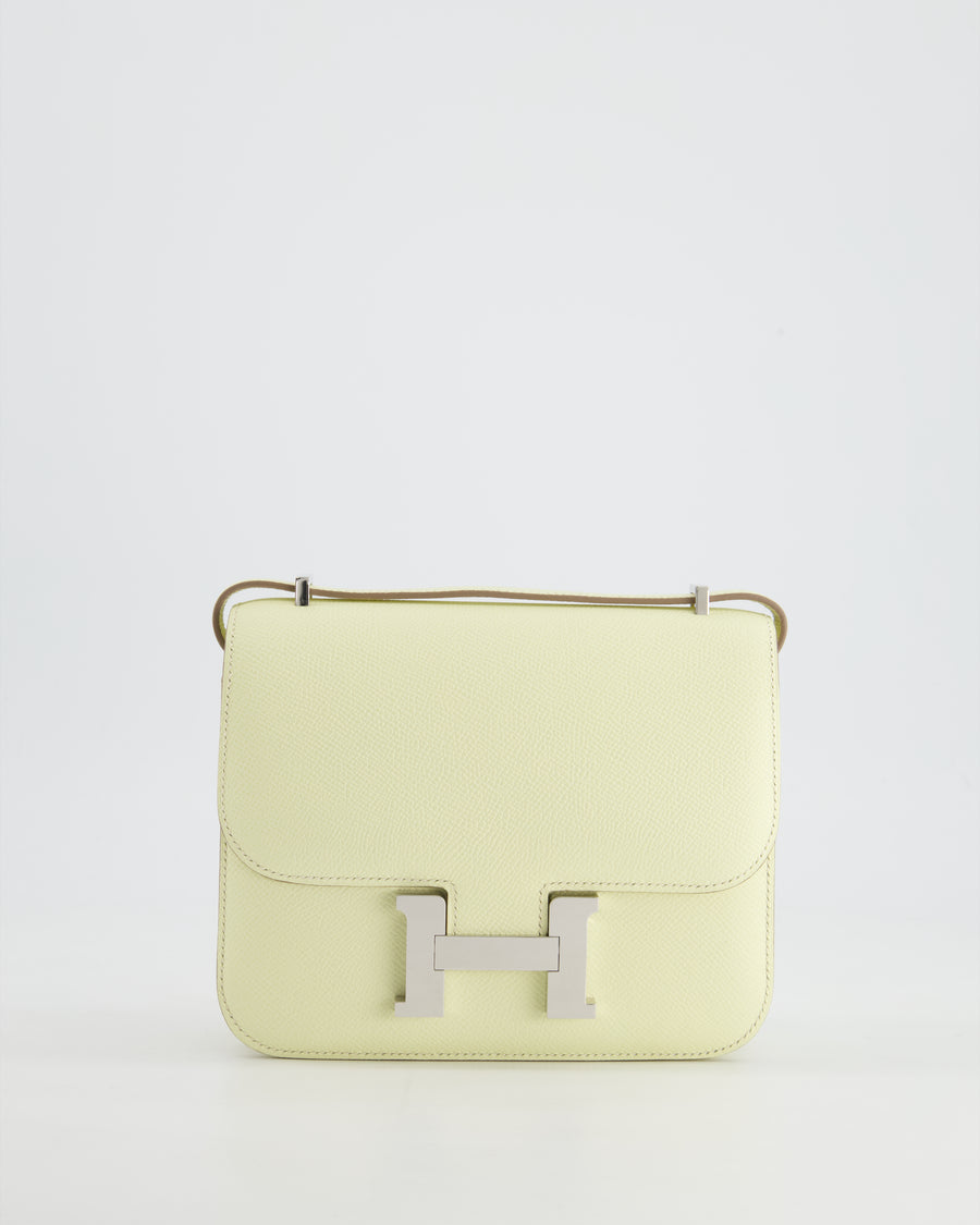 *NEW COLOUR* Hermès Constance III Mini 18cm Miroir Bag in Jaune Milton Epsom Leather with Palladium Hardware