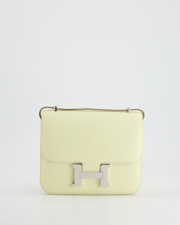 *NEW COLOUR* Hermès Constance III Mini 18cm Miroir Bag in Jaune Milton Epsom Leather with Palladium Hardware