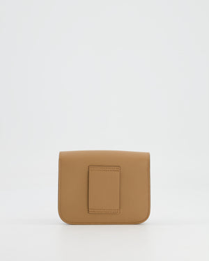 Hermès Constance Slim Belt Wallet Bag in Chai Evercolor Leather with Palladium Hardware