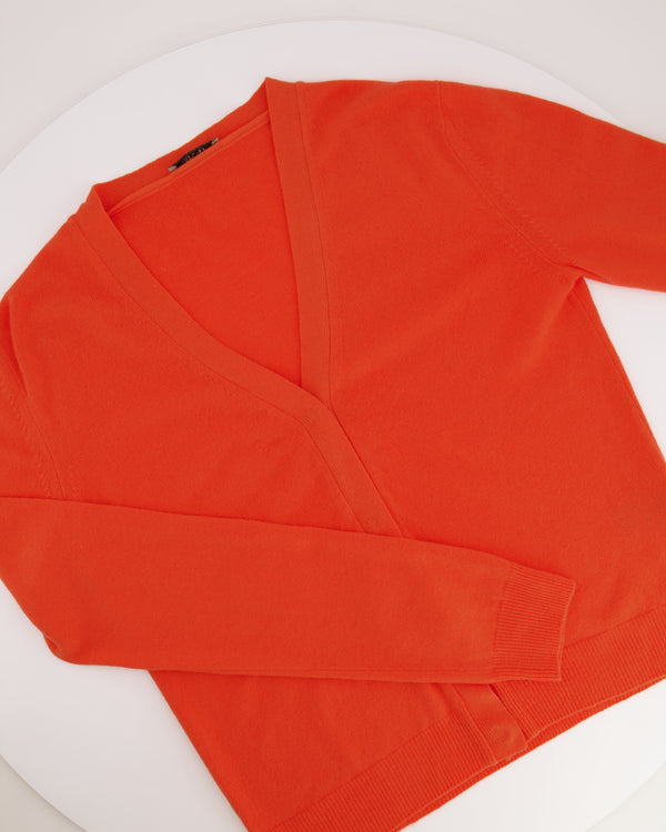 Bottega Veneta Orange Cashmere Cardigan Size IT 42 (UK 10)