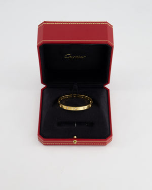 Cartier Yellow Gold Love Bangle with Ten Diamonds Size 16 RRP £13,800