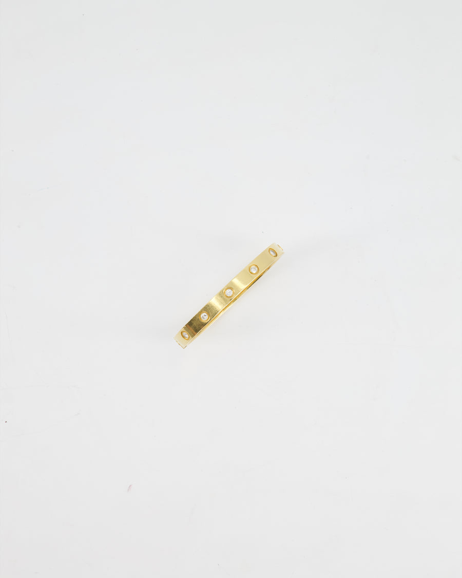 Cartier Yellow Gold Love Bangle with Ten Diamonds Size 16 RRP £13,800