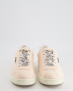 Chanel 19C Pastel Pink CC Sneakers Size EU 41