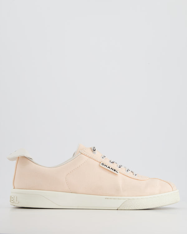 Chanel 19C Pastel Pink CC Sneakers Size EU 41