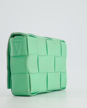 Bottega Veneta Lime Green Small Cassette Intrecciato Cross-Body Bag RRP £1,970