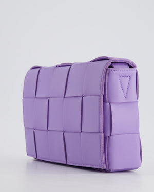 *RARE COLOUR* Bottega Veneta Lilac Small Cassette Intrecciato Cross-Body Bag RRP £1,970