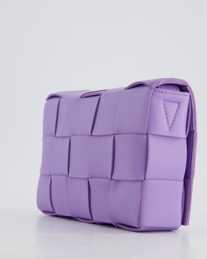 *RARE COLOUR* Bottega Veneta Lilac Small Cassette Intrecciato Cross-Body Bag RRP £1,970