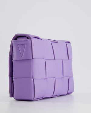 *RARE COLOUR* Bottega Veneta Lilac Small Cassette Intrecciato Cross-Body Bag RRP £1,970