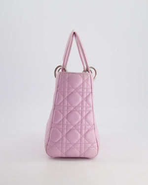 Christian Dior Lilac Medium Lady Dior Bag in Lambskin Leather with Silver Hardware RRP £5,300