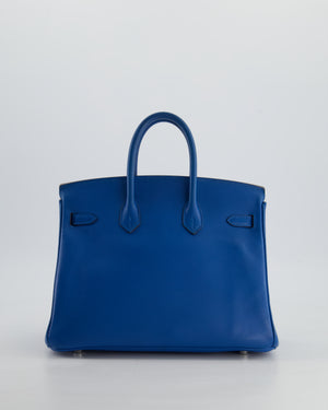 *FIRE PRICE* Hermès Birkin 25cm Retourne in Bleu De Galice Epsom Leather with Palladium Hardware