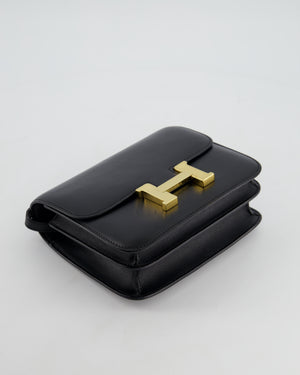 *FIRE PRICE* Hermès Constance Mini 18cm in Black Swift Leather with Gold Hardware