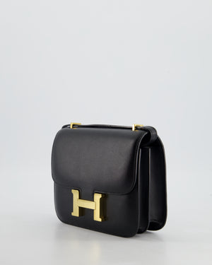 *FIRE PRICE* Hermès Constance Mini 18cm in Black Swift Leather with Gold Hardware