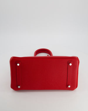 *HOT* Hermès Birkin 30cm Retourne Bag in Rouge De Coeur Epsom Leather and Palladium Hardware