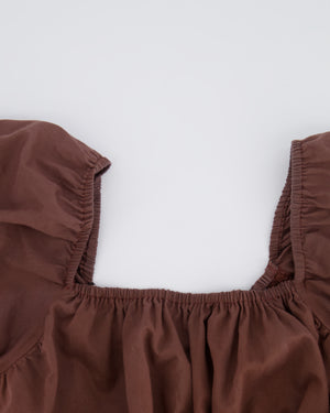 Faithfull The Brand Brown Crop Top and Skirt Set Size S (UK 8)