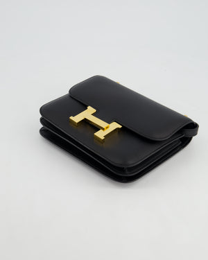 *FIRE PRICE* Hermès Constance Mini 18cm in Black Swift Leather with Gold Hardware