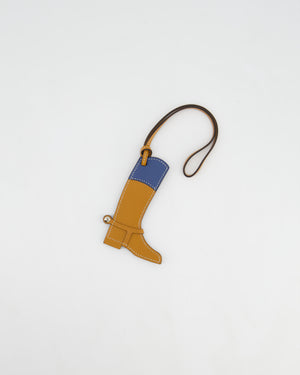 Hermès Paddock Botte Bag Charm in Naturel, Sable, Bleu Zellige