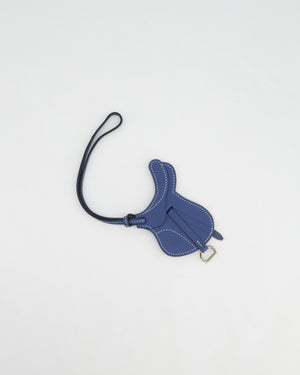 Hermès Bleu Agate Paddock Selle Bag Charm