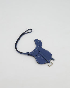 Hermès Bleu Agate Paddock Selle Bag Charm