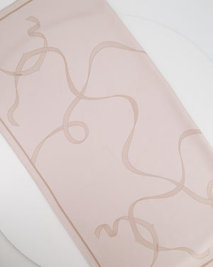 Cartier Pastel Pink Ribbon Scarf Size 90cm x 90cm