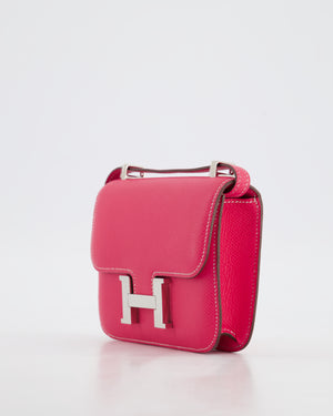 *RARE HOT* Hermès Micro Constance Bag Rose Tyrien Epsom Leather with Palladium Hardware