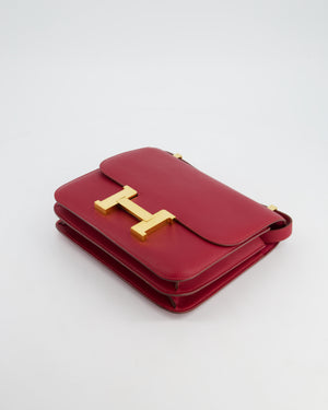 *HOT & FIRE PRICE* Hermès Constance 24cm Bag in Rubis Epsom Leather with Gold Hardware